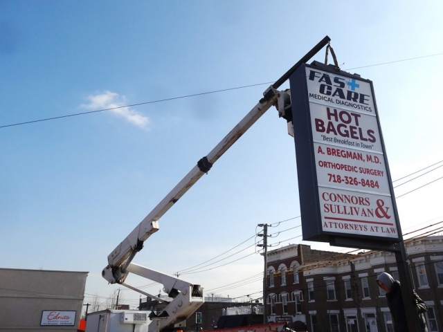 Pole Banners Installation